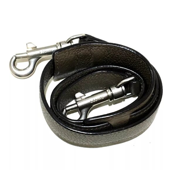 CELINE Trapese Shoulder Bag Hand Bag Charcoal gray Suede x Leather - Picture 4 of 9